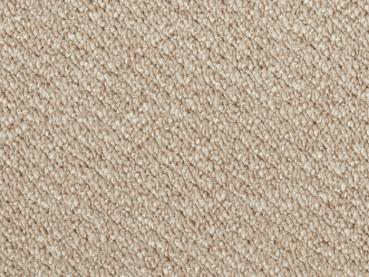 Rechteckige Draufsicht vom Vorwerk Telma Teppichboden in hellbeige – heller Teppich für luftige Raumwirkung